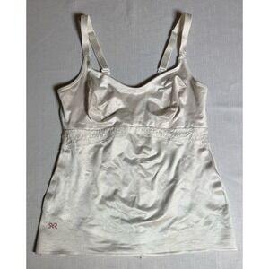 Ruby Ribbon Lace Cami Camisole Shaping Top 3024 Shapewear Tank White Size 36